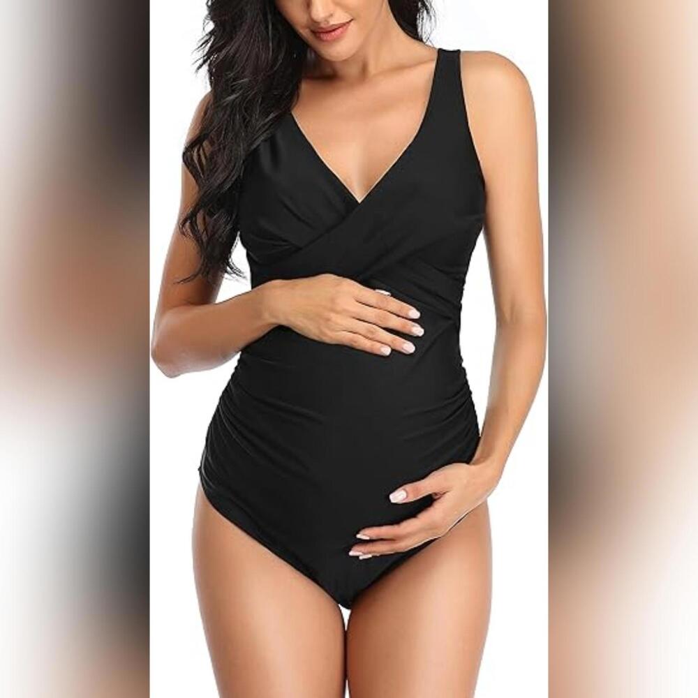 NWT SUMMERSUNSHINE One Piece Maternity Swimsuit, Large
